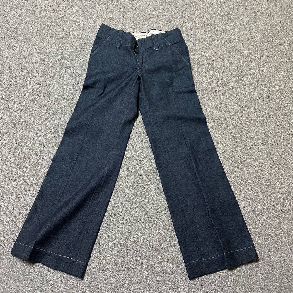 Y2K 2006 Dark Blue low rise Wide-Leg Pants size 0